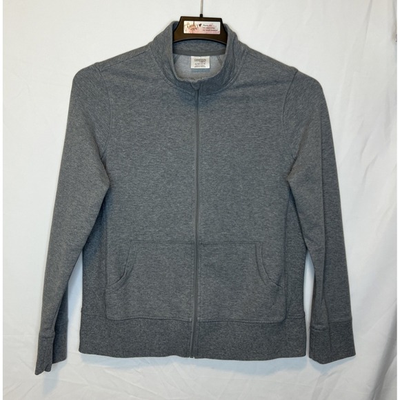 Danskin Now Women's Size XL (16-18) Heather Gray Activewear Front Zip Jacket - Picture 1 of 10